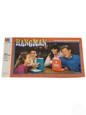 Hangman Board Game 1988 Milton Bradley 99% Complete Vintage 80s